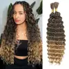 Extensiones de Cabello Sintético Rizado Profundo Europeas y Americanas Transfronterizas, Trenzas de Cabello Rizado Largo para Crochet, Cabello para Crochet