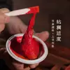 Almohadilla de tinta de cinabrio bidimensional, bolsa de cerámica, almohadilla de tinta para caligrafía, caligrafía y pintura, cuatro tesoros, grabado de sellos, almohadilla de tinta para sellos