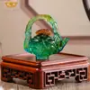 Dragão e Fênix Estilo Chinês Esmaltados Ruyi Enfeites Zen para Casa Desktop Lótus Cabaça de Lótus Pequeno Bule Decoração de Presente