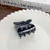 Nuevo Exquisito Clip de Tiburón Pequeño de Acetato con Incrustaciones de Diamantes Mariposa Grande Pinza de Pelo de Moda para la Parte Posterior de la Cabeza