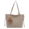 Bolso Tote de Gran Capacidad Versátil de Moda Europeo y Americano para Debajo del Brazo Nuevo Otoño e Invierno 2025 Mate Retro de un Solo Hombro Cruzado para el Trabajo