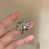 Design de Moda de Nicho Coreano e Japonês Anéis Metálicos com Fio Enrolado de Coração, Estrela e Flor, Anéis Abertos Exagerados Tendência Cool