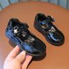 Zapatos Negros de Cuero para Niñas Estilo Nuevo Primavera y Otoño Zapatos Blancos de Cuero Estilo Británico Zapatos Mary Jane de Princesa para Actuación Novedades de Otoño