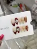 Nai Zi Unhas Vestíveis Puras Feitas à Mão Estilo Primavera/Verão Relevo 3D B367 Gradiente Blush Vibe Puro Desejo Estilo Europeu e Americano