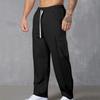 Pantalones de pana pesada transfronterizos Otoño Retro Americano Casual Pantalones cargo Versátiles Sueltos de pierna ancha para hombre