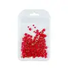 Arte de uñas flor de cinco pétalos joyería flor blanca pequeña bolsa mixta de tamaño de cuentas doradas y plateadas decoración de pegatina de uña de flor de resina venta al por mayor