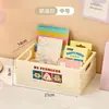 Cesta de almacenamiento plegable para escritorio, caja organizadora para el hogar, diseño elegante, adecuada para cosméticos, papelería y snacks, apilable para almacenamiento