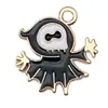 Transfronterizo 125 Goteo de aceite Fantasma de Halloween Calavera Murciélago Muerte Colgante DIY Pulsera Llavero Colgante de Joyería