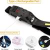 Linterna frontal con sensor de silicona para exteriores Batería de litio Recargable Lámpara minera Montada en la cabeza Duración de batería ultralarga Luz fuerte Linterna frontal con sensor recargable