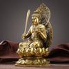 Estatua de Bronce del Buda Vajra Inamovible, una Deidad Guardiana para los Nacidos en el Año del Gallo, para Adoración y Ofrendas