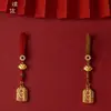 Tienda de oro con señal de ping an de arena dorada, cordón para teléfono móvil, colgante de cadena corta exquisita para teléfono móvil, este año de vida para garantizar la paz