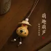 Llavero estilo chino, colgante de calabaza pequeña, accesorio para bolso, adorno cultural y creativo, cadena para teléfono móvil, regalo, nueva decoración de coche estilo chino