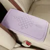 2026 Nuevo Modelo Nudo Chino Gamuza Alfombrilla para Caja de Reposabrazos de Coche en Rosa Iceberry