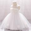 Vestido de Princesa para Bebé Nuevo con Aplicación Vestido para un Año Falda Tutú Vestido para Niños Vestido de Bebé