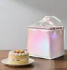 Bolsa aislante para pastel de cumpleaños 4/ 6810 pulgadas blanca portátil engrosada de papel de aluminio refrigerado bolsa de almacenamiento en frío para llevar