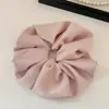 Scrunchie de Cetim Colorido Doce e Fofo para Verão Feminino, Elástico de Cabelo Preguiçoso Estilo Coreano de Alta Qualidade, Corda de Cabelo Versátil, Elástico