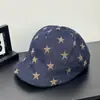 Design único com elementos de estrela, moda de rua de aba macia de subcultura, boné de beisebol versátil para casais