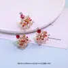 Atmósfera Navideña de Super Hada Colgante de Árbol de Navidad de Cristal Material para Pendientes de Cuerda para el Cabello Tejida a Mano Accesorios Pequeños