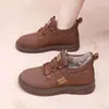 Zapatos para Mujer 2025 Invierno Nuevo Estilo Forrados de Felpa Engrosados Cálidos Botas de Nieve Cómodas Antideslizantes Suela Gruesa No Cansan Zapatos para Madre