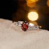 Anillo de plata de ley s925 con incrustaciones de tesoros naturales y coloridos, joyería popular en vivo, venta al por mayor de joyas transfronterizas europeas y americanas.