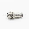 Enchufe Conector Macho y Hembra de Panel con Rosca Extendida de 3 Pines, Enchufe de Aviación Metálico Redondo M12 Gx12