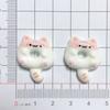 Gatito Lindo Rosquilla Pulgar Gato DIY Pegamento de Crema Funda para Teléfono Llavero Pasador Refrigerador Accesorios de Resina