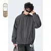 Chaqueta Desestructurada de Doble Cremallera Estilo Americano Abrigo Harrington para Hombre Otoño e Invierno Chaqueta de Plumón de Pato Blanco al 90%