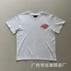 Camiseta de Manga Corta con Estampado de Letras Hip-Hop Americano Synaworld para Hombre, Top Casual Holgado de Cuello Redondo Estilo Europeo y Americano, Verano