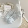 Nuevos Calcetines de Algodón Sin Costuras para Primavera y Verano con Diseño Lindo de Perros y Etiquetas de Tela, Calcetines Cortos Versátiles para Tobillo al por Mayor, Calcetines de Algodón Peinado para Mujer