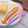 Cuchillo de queso multiusos de acero inoxidable con agujero, cuchillo para crema, cuchillo para pan, mermelada, queso, cuchillo de queso multiusos con patrón de serpiente
