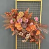Flores de chão para casamento frescas e simples estilo coreano decoração de caminho de flores de casamento arte floral fundo de boas-vindas flor visual merchandising tecelagem de flores de seda