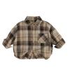 Roupas Infantis Transfronteiriças 2026 Nova Camisa de Manga Longa de Outono para Meninos, Xadrez Casual Infantil Estilo Coreano Retrô Tendência