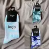 Calcetines tie-dye Suwan Nike St Cuatro Estaciones para hombre y mujer de longitud media cortos de moda calcetines de color caramelo calcetines deportivos de algodón tie-dye