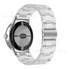 Aplicable a google nuevo reloj pixel google 1/2 correa de resina de tres cuentas correa de reloj acrílica acero inoxidable