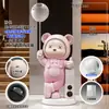 Alto-falante Xiaoai com projeção de céu estrelado, urso violento, decoração de sala de estar, grande rack de TV de chão, decoração de entrada, presente de inauguração