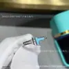 Anel de nó de corda material V ouro anel de nó anel T1 versão estreita com anel estilo diamante ouro rosa ouro 18k versátil melhor amigo