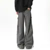 Pantalones Cargo Paracaidistas de Marca Trendy Transfronteriza para Hombre, Delgados, Sueltos, Rectos, de Primavera y Otoño