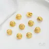 Cierres de collar al por mayor con fuerte retención de color, Oro de arena vietnamita, Botones de oro Zakiram, Cierres para pulsera Jifu Paz y Alegría