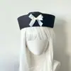 Chapéu de Marinheiro Ins Bow Estilo Coreano Chapéu de Sol de Verão para Mulheres Guarda-Sol Menina Jk Grupo Feminino Boina Doce Japonesa