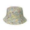 Sombrero de cuenca con estampado de flor de deseo de Amazon transfronterizo, sombrero de sol para salida de primavera, sombrero de sol de pesca con flor, sombrero de pescador para mujer, verano 2022