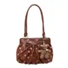 Bolsa de Cubo Fresca y Dulce al por Mayor para Mujer, Bolso de Hombro Plegado de Lunares Nuevo Otoño 2026, Bolso de Axila para el Trabajo
