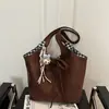 Bolso de Mano Nuevo Estilo Japonés Invierno 2025, Simple y Elegante, Bolso Tote de Gran Capacidad, Bolso de Felpa Atmosférico