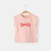 Colete para meninos, roupa externa de algodão puro, roupa infantil, verão, camiseta fina sem mangas para crianças, camiseta estilosa para meninos