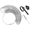 Kit de Herramienta para Medir el Tamaño del Anillo Herramienta para Medir Anillos Tamaño de Anillo Tamaño del Dedo con Lupa