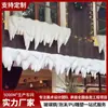 Enfeites de Escultura de Espuma de Natal Neve Pendurada Goteiras Pendurados na Porta Floco de Neve Artificial Decoração de Cena de Neve Escultura de Paisagismo Personalização