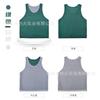 Traje de Combate de Malla de Dos Colores de Doble Cara Transfronterizo Chaleco Reversible de Entrenamiento de Fútbol Camiseta Publicitaria Chaleco Deportivo Venta al por Mayor