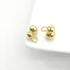 Chapado en oro, fuerte retención del color, doble cara, colgante tridimensional sólido con forma de calabaza, accesorios de joyería para DIY para pulseras, collares, pendientes y etiquetas