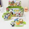 Serie de Oso Lindo de Dibujos Animados Tribu del Oso, Borradores Creativos en Caja para Estudiantes, Borradores Decorativos Exquisitos y Compactos