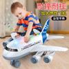 Juguetes educativos acusto-ópticos para niños, modelo de simulación de avión de pasajeros A380 de gran tamaño, coche de inercia, venta al por mayor, puesto de mercado nocturno