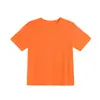 Camiseta Infantil de Secagem Rápida com Manga Curta, Cor Lisa, Gola Redonda, Top Esportivo de Verão, Respirável e Absorvente de Suor, para Meninos e Meninas, Atacado de Roupas Infantis
